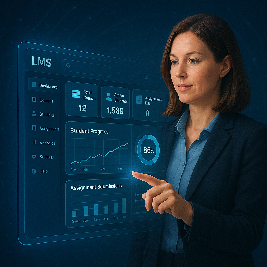 LMS Dashboard Preview
